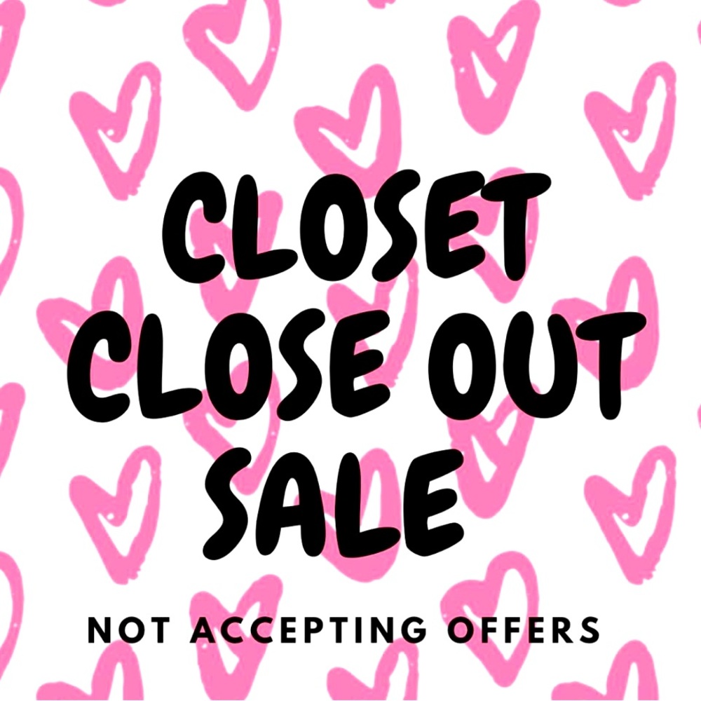 Closet clean out sale 🎉🎉🎉